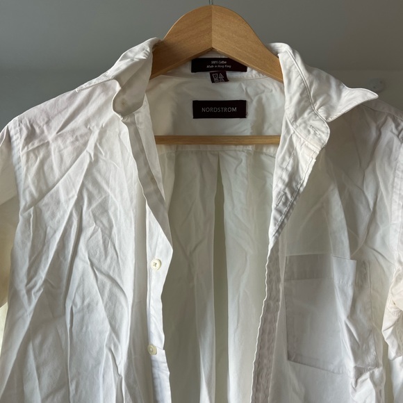 Nordstrom white button up (needs to be steamed lol) - Picture 7 of 8